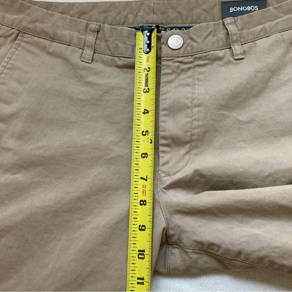 Bonobos MEN’S Slim Fit Flat Front Cotton Chino Pants (33x30) Beige - Picture 12 of 16